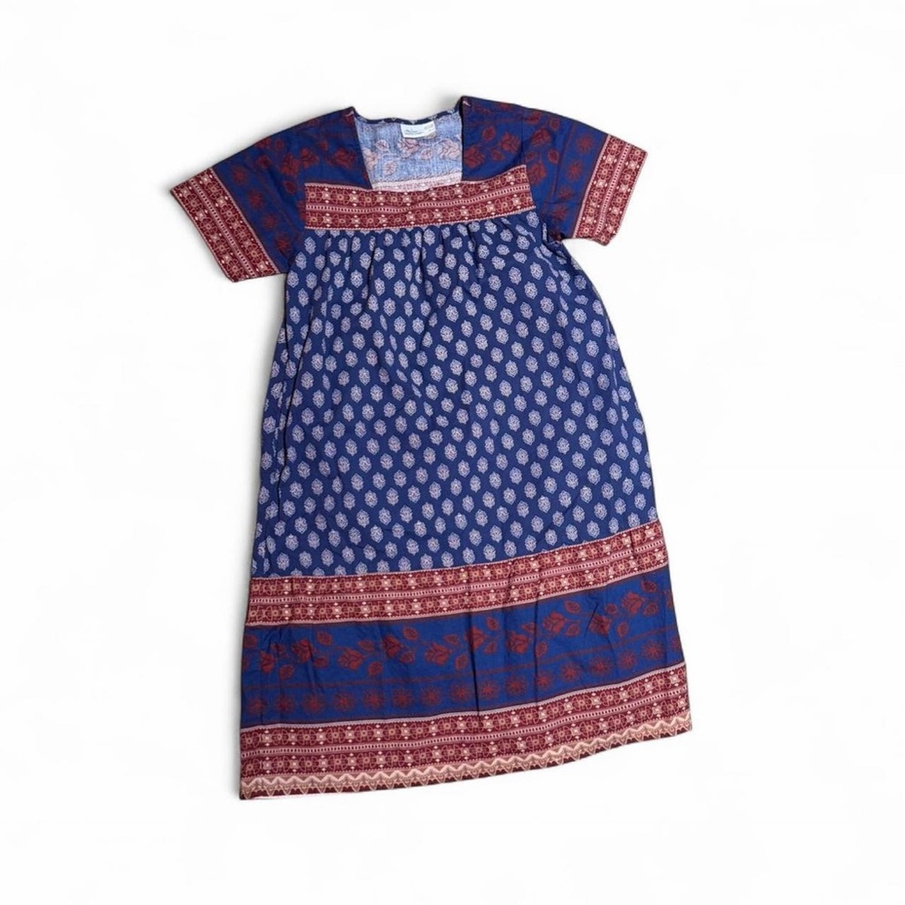 Vermont Country Store dress Small Women’s Dress Printed Vintage 100% cotton